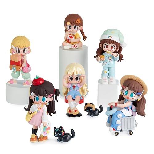 Milay Daily Times Series Single Box (Contains 1 Figure), Blind Box Cute Figures Collectible Toys Birthday Gifts