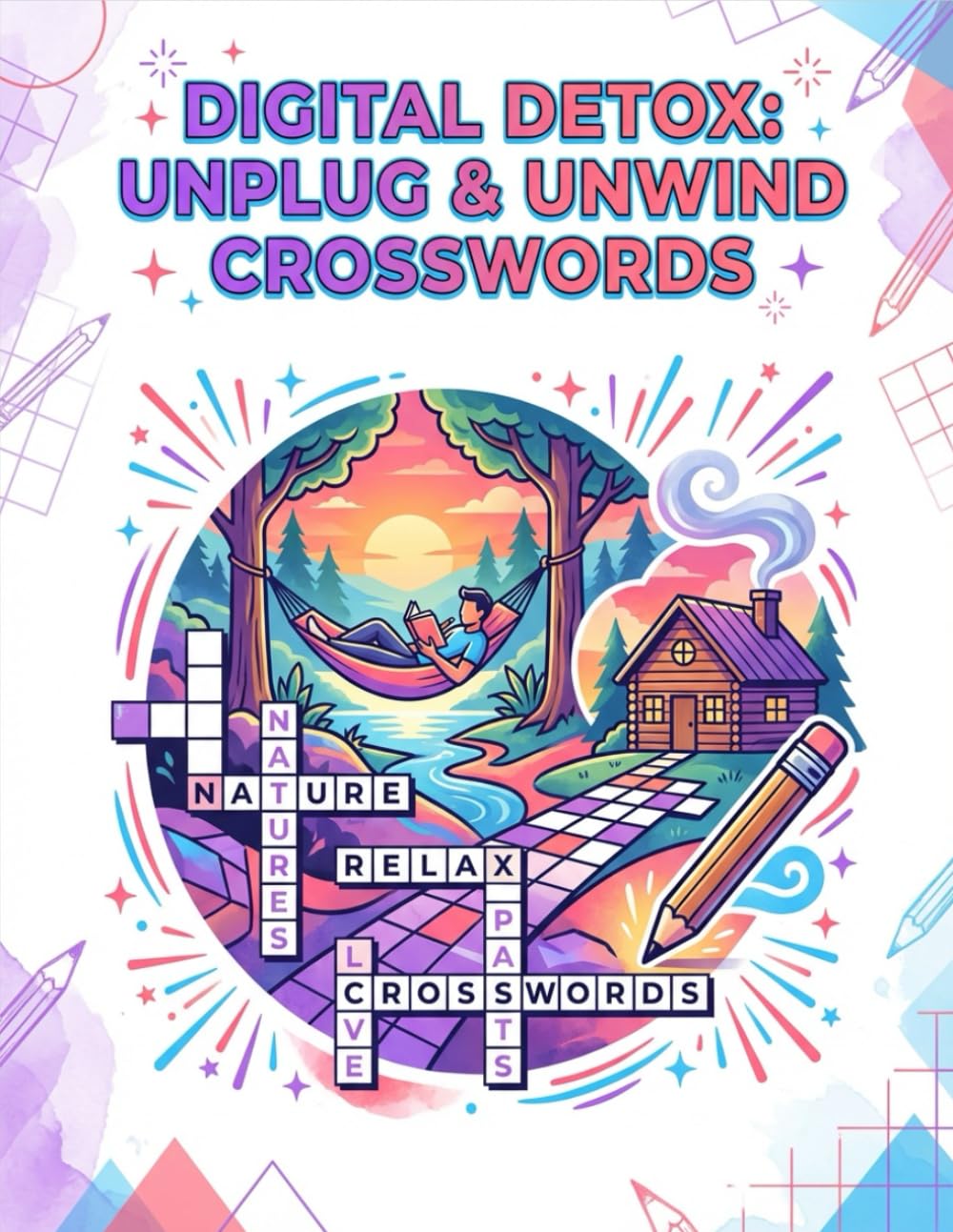 Digital Detox: Unplug & Unwind Crosswords: 50 Puzzles to Help You Reconnect with Yourself and the World Offline