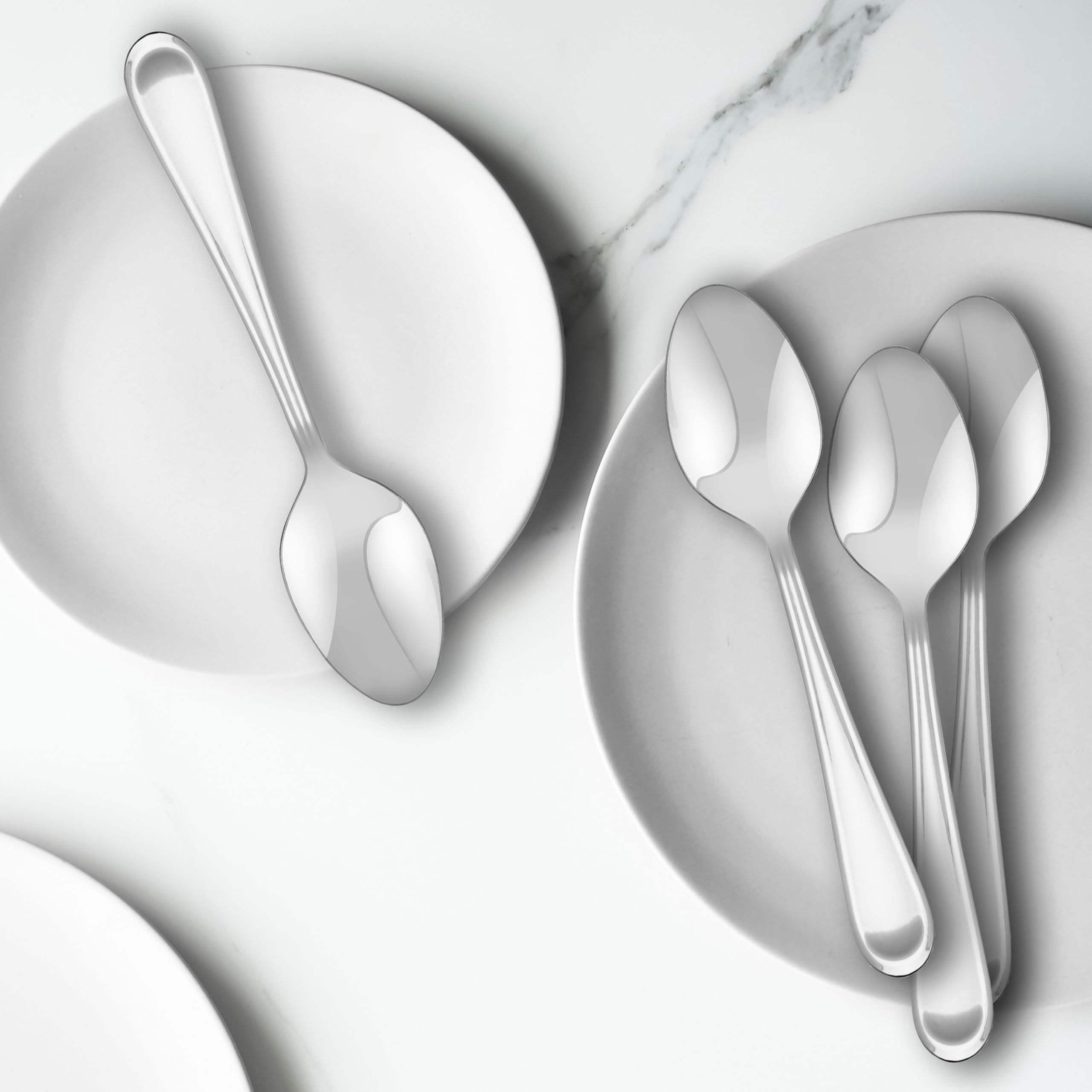 Amazon.com: Hampton Forge Clark–4PieceDinner Spoons, Silver