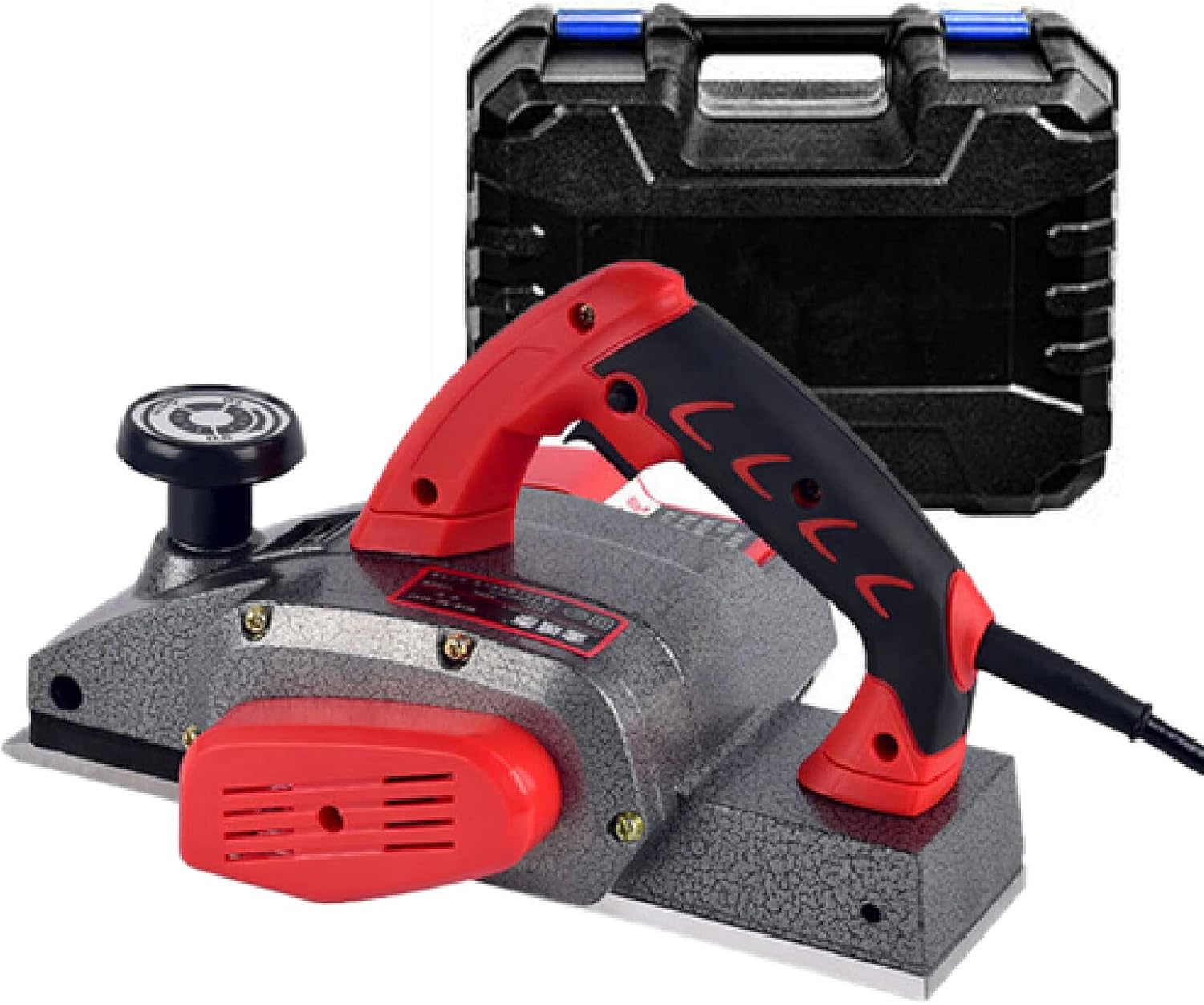 Electric Hand Planer, 16000Rpm Wood Planer, with Adjustable Planing Depth Power Planer, Portable Handheld Wood Planer Woodworking Power Tool Powerful Electric Wood Hand Planer