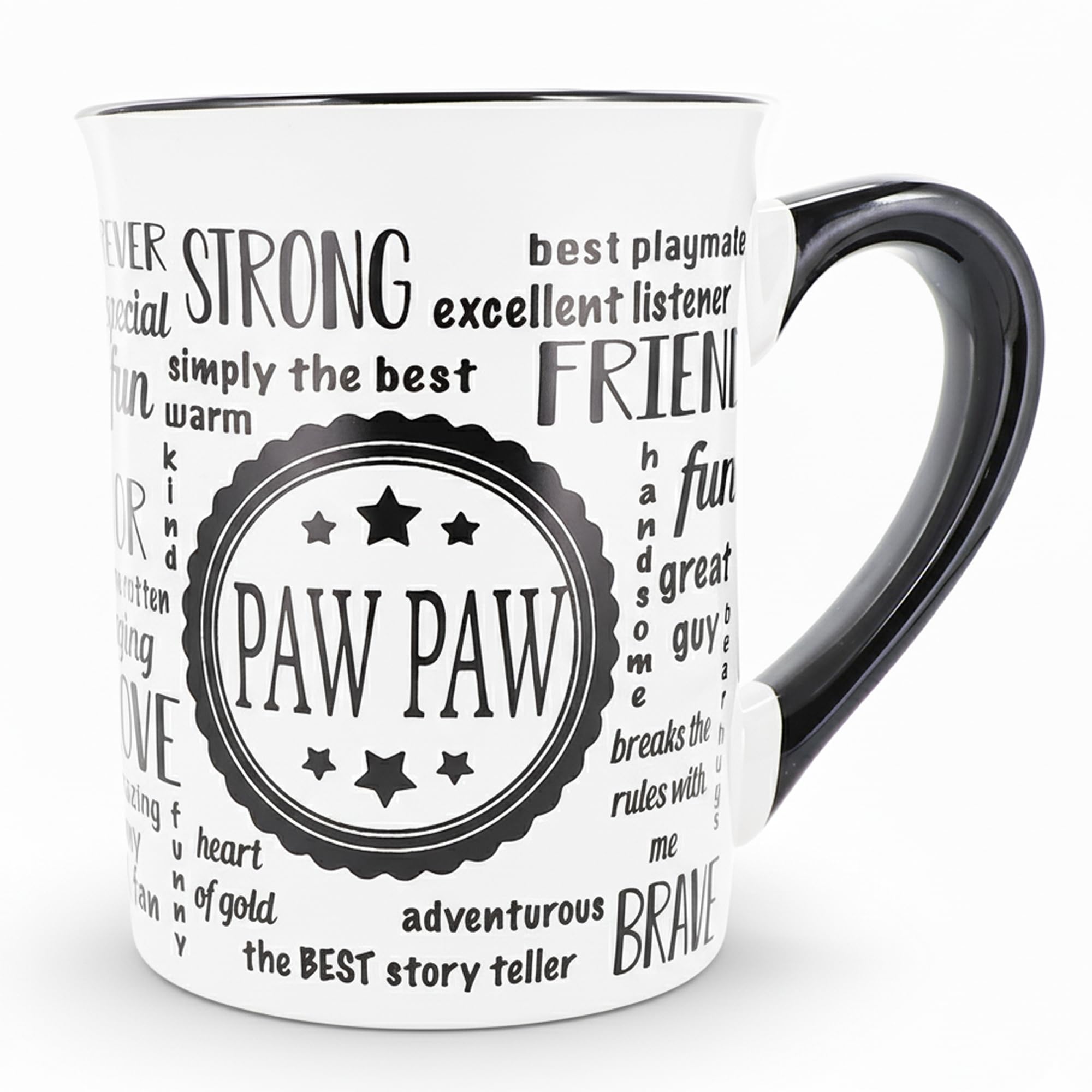 Cottage Creek Coffee Cup | 16oz. Large Ceramic Paw Paw Coffee Mug | Ideal Gift for Grandpa, Papa, and Dad for Father's Day, Birthday, or Christmas | Pawpaw Mug