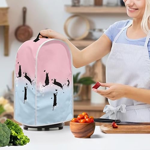 Vista 93 de doginthehole Lindas fundas para licuadora de gatos para cocina, antihuellas dactilares, a prueba de polvo, mezcladora o cafetera, cubierta