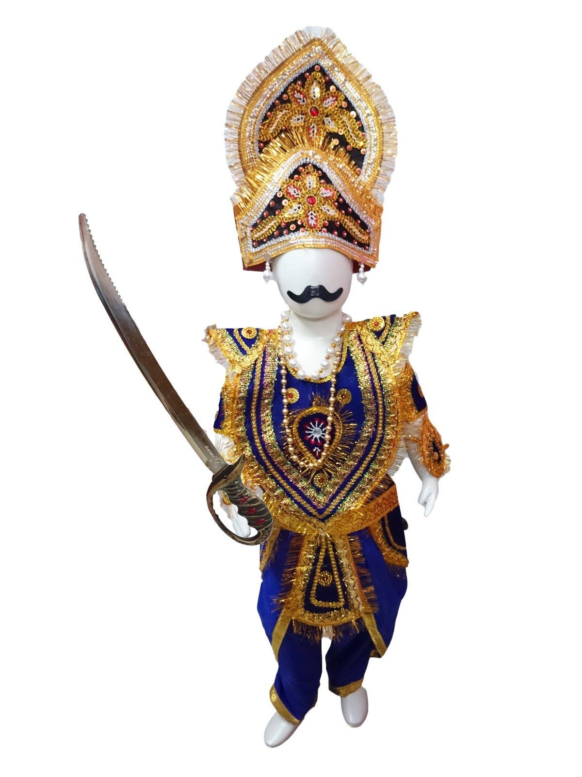 BookMyCostume Meghnath (Meghnad) Indrajit Evil Ramlila Kids & Adults Fancy Dress Costume With Sword 10-12 years (B08KT8TMWV) Amazon Price History, Amazon Price Tracker