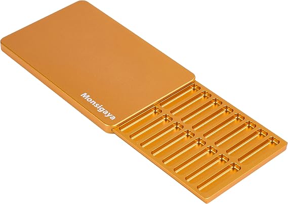 Ultra-thin Edition 20 Compartment Metal Storage Box(Golden)