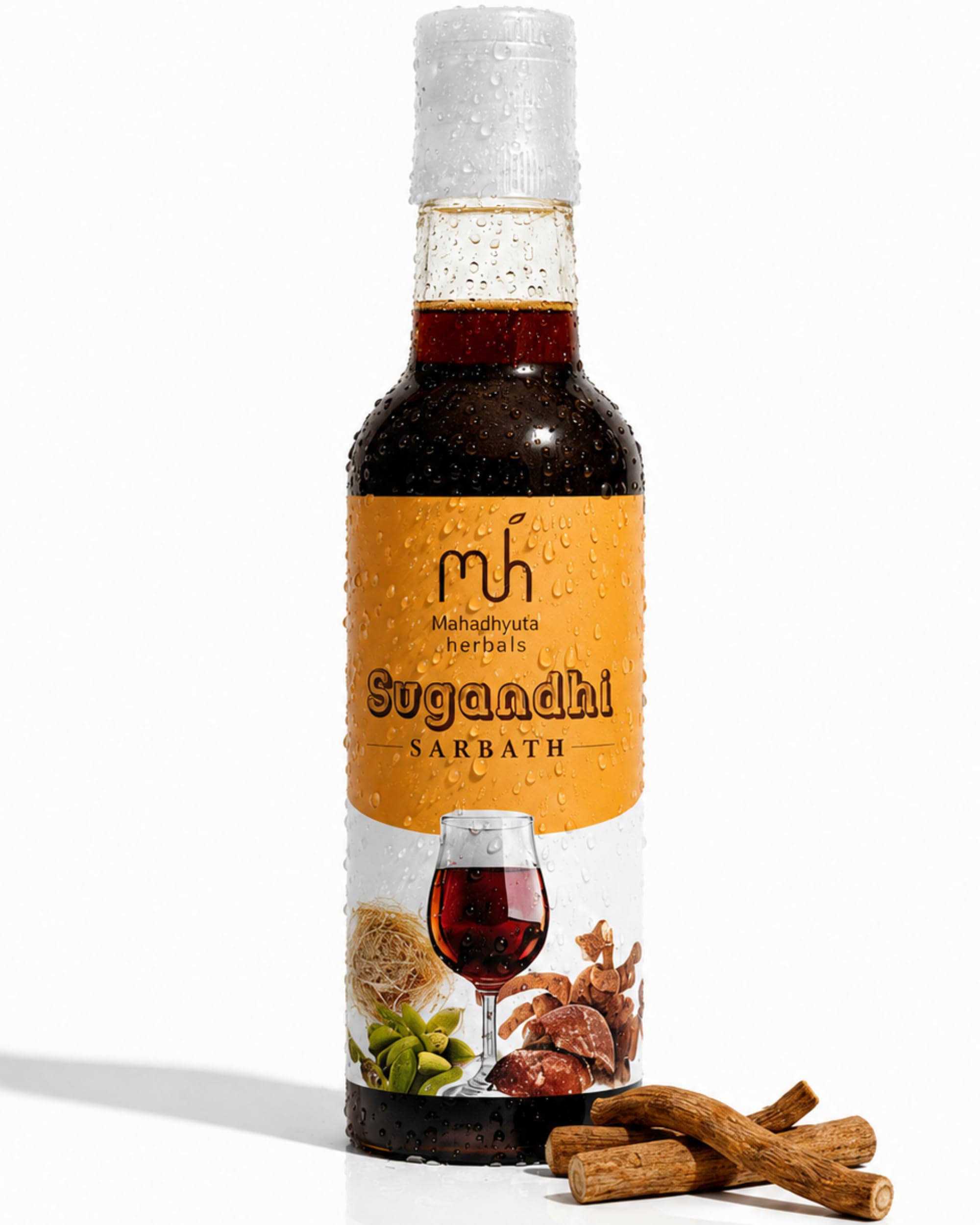 Mahadhyuta Herbals Sugandhi Sarbath | Natural Nannari Syrup | Traditional Herbal Summer Drink | Cooling Sharbat Mix for Refreshing Juice & Beverages | 750ml-image-18