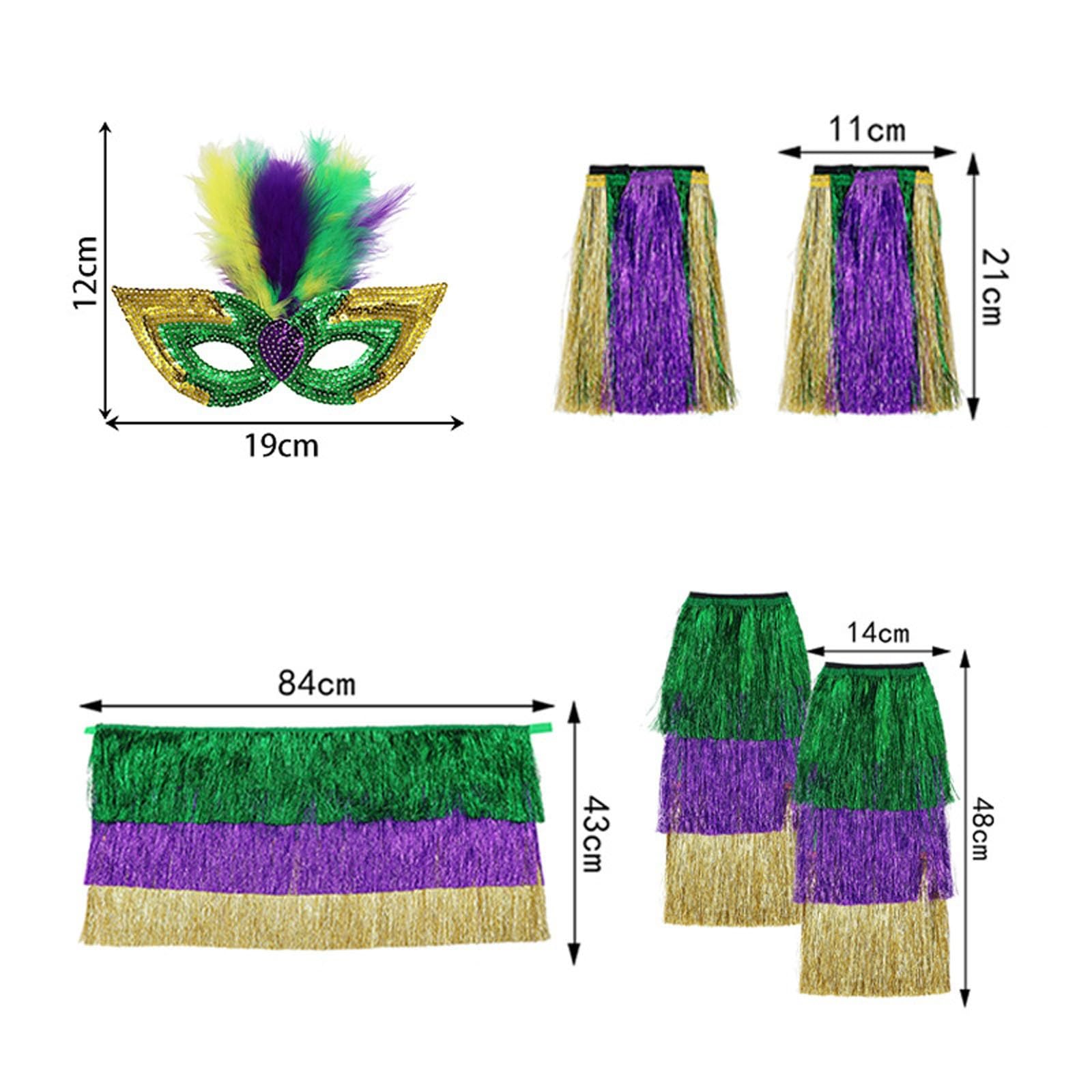 Faschingskostüme Damen Elegantes Maskenball Kleid Mit Fließenden Fransen Und Dekorativer Maske Für Party Damen Fasching Kostüm Karneval Bunt