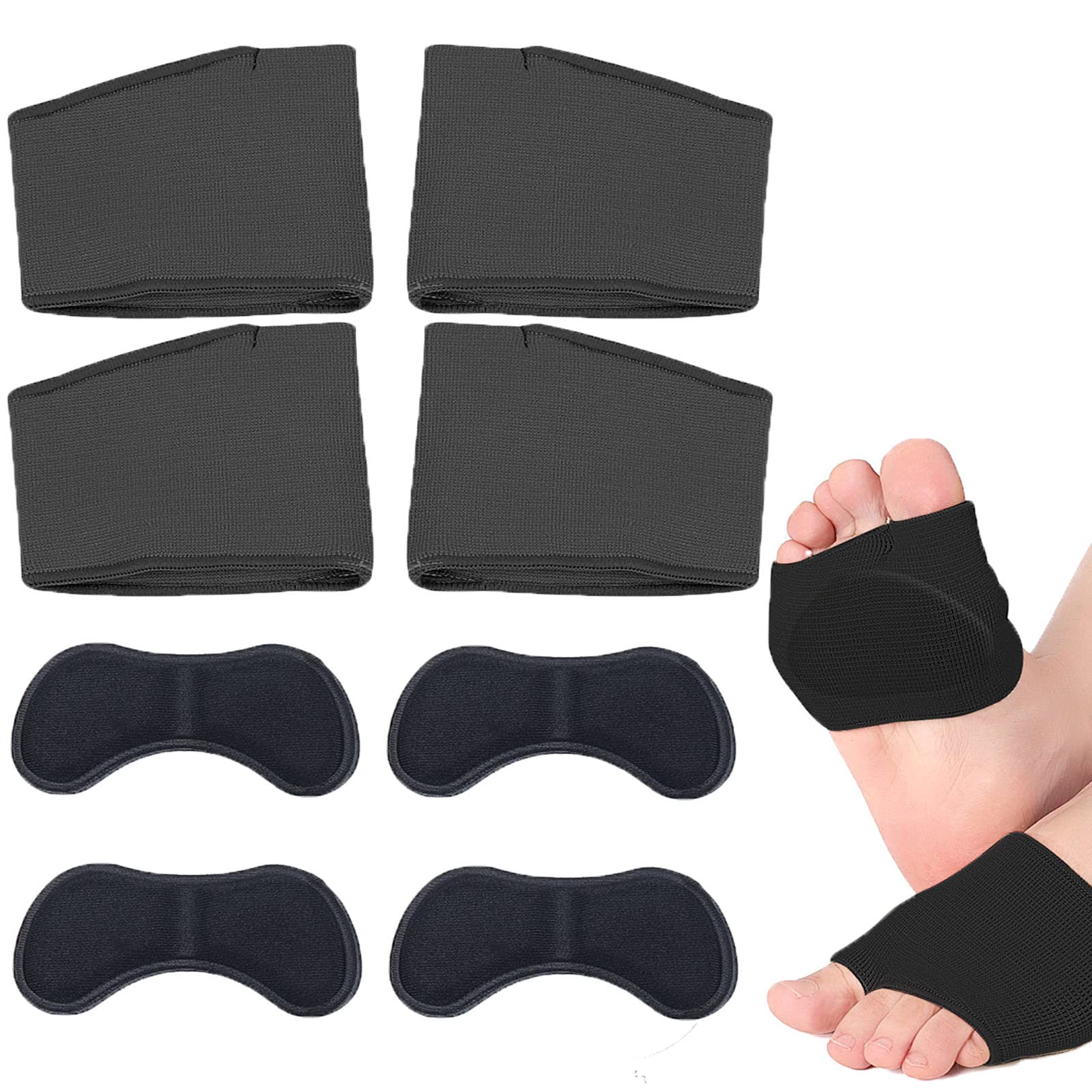 Buy KSFJZF Metatarsal Sleeve Pads , 4 Pcak Ergonomic Ball of Foot