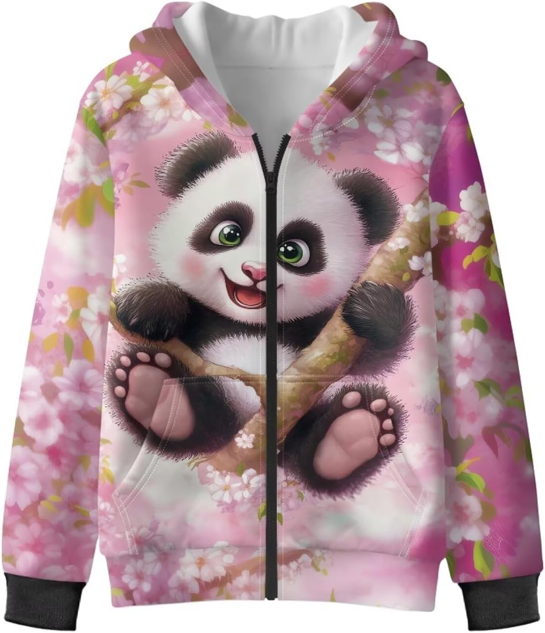 Hoodie Sweatshirt for Girls S-XL Warm Full Zip Hooded Kids Sweatshirt Soft Long Sleeve Fashion for Daily Life