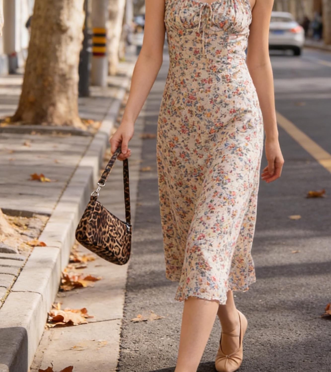 Leopard Women Shoulder Bag Small Classic Hobo Handbag Vegan Leather Clutch Purse Bag - Image 2