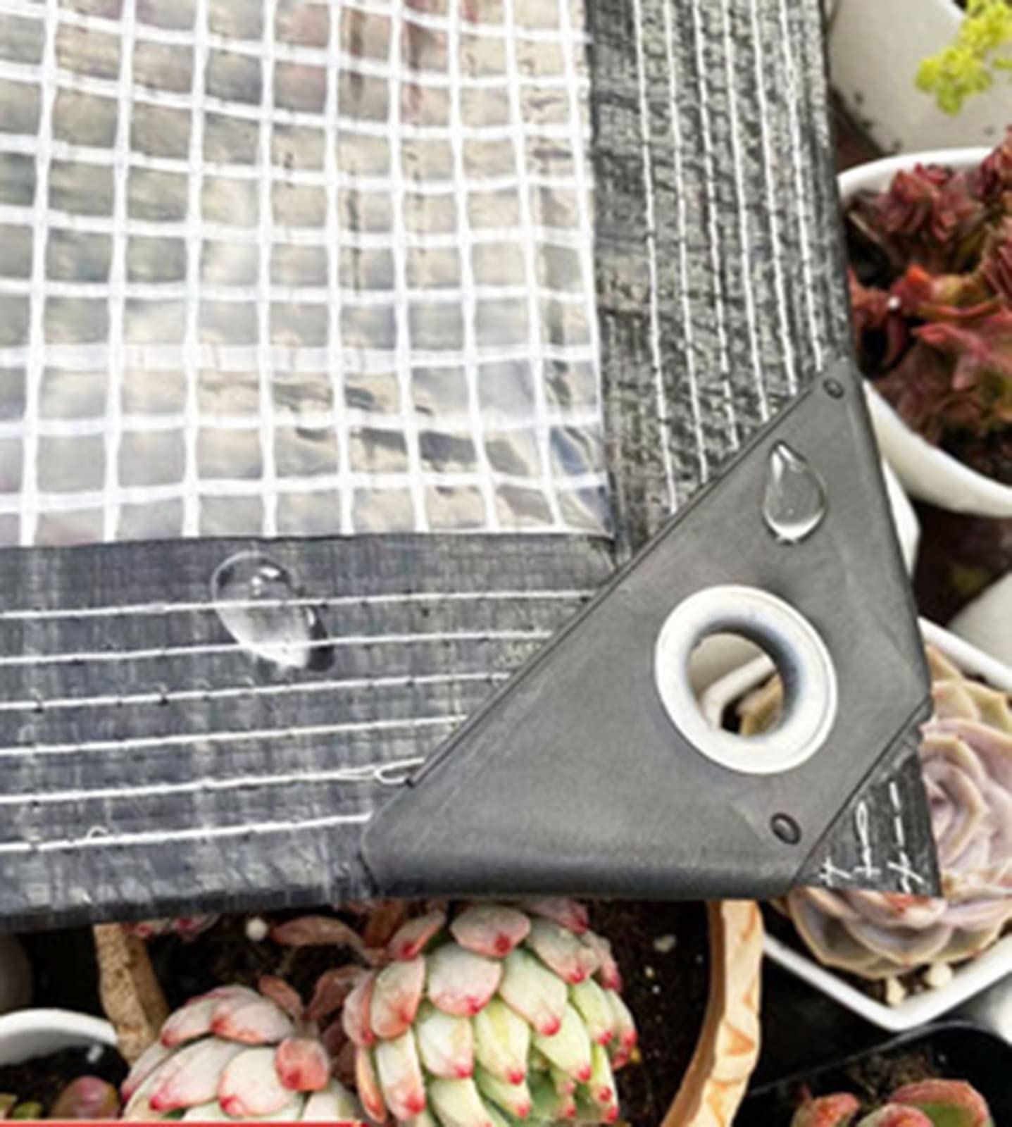 Garten Schattierungsnetz Schattiernetz, weiß Schattennetz, 50% UV-Beständiges,mit Ösen,für Garten/Pflanze/Gewächshaus/Scheune/Außen/Hof/Dach(Size:2 * 2m)