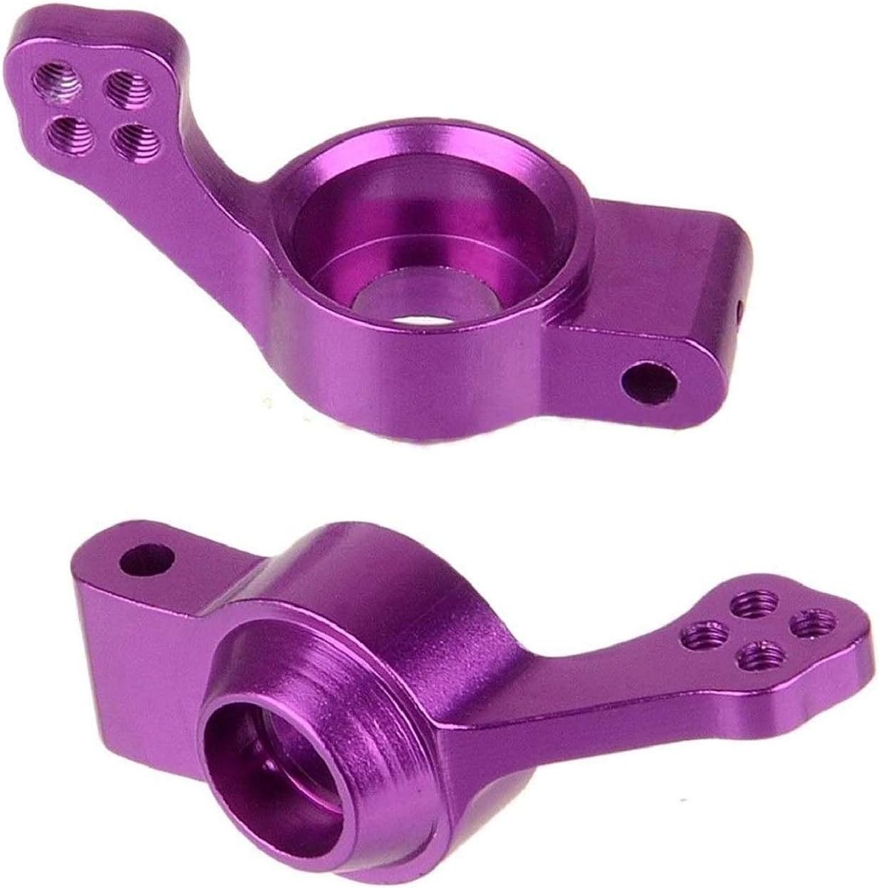 Share Goo Aluminum Steering Knuckle Hub Mount Upgrade 102010 102011 102012 Part Set Compatible with 1/10 RC HSP Volcano EPX Monster Model Car Purple