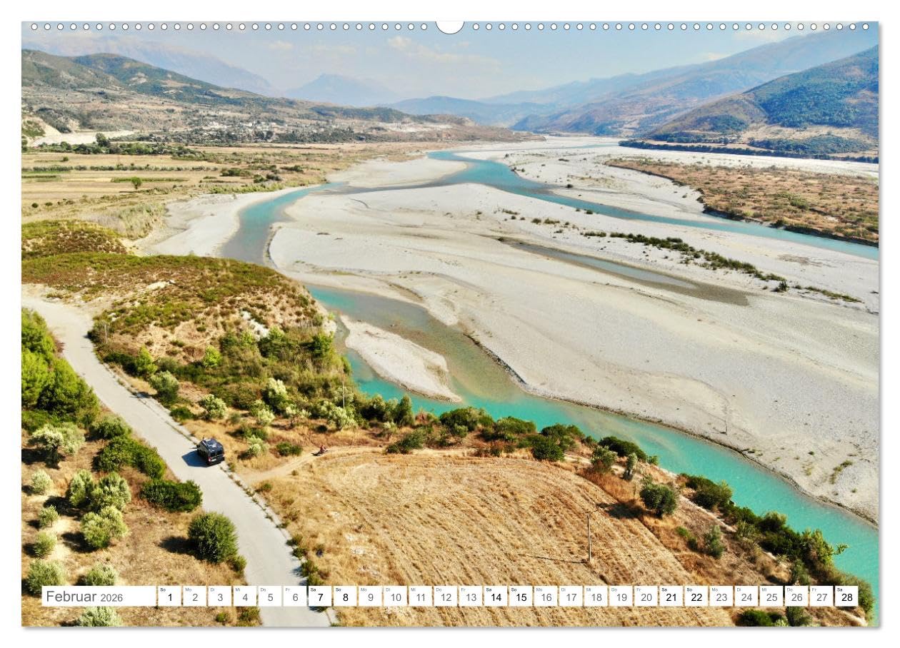 Mit dem Campervan über den Balkan (hochwertiger Premium Wandkalender 2026 DIN A2 quer), Kunstdruck in Hochglanz: Eine Reise mit dem Campervan zu den schönsten Plätzen des Balkans. (CALVENDO Orte)