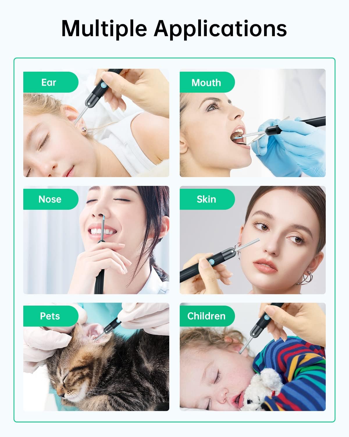 Ear Wax Removal Kit, Hpavxlr 1080P Wireless Ear Remover with Camera, 3