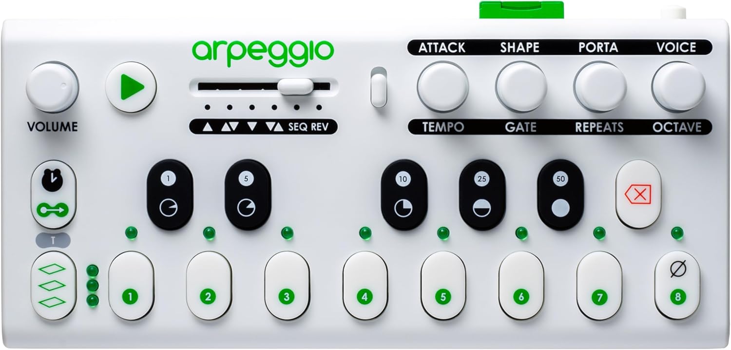 Tangible Instruments Arpeggio portable synthesizer, arpeggiator, and sequencer with built-in speaker