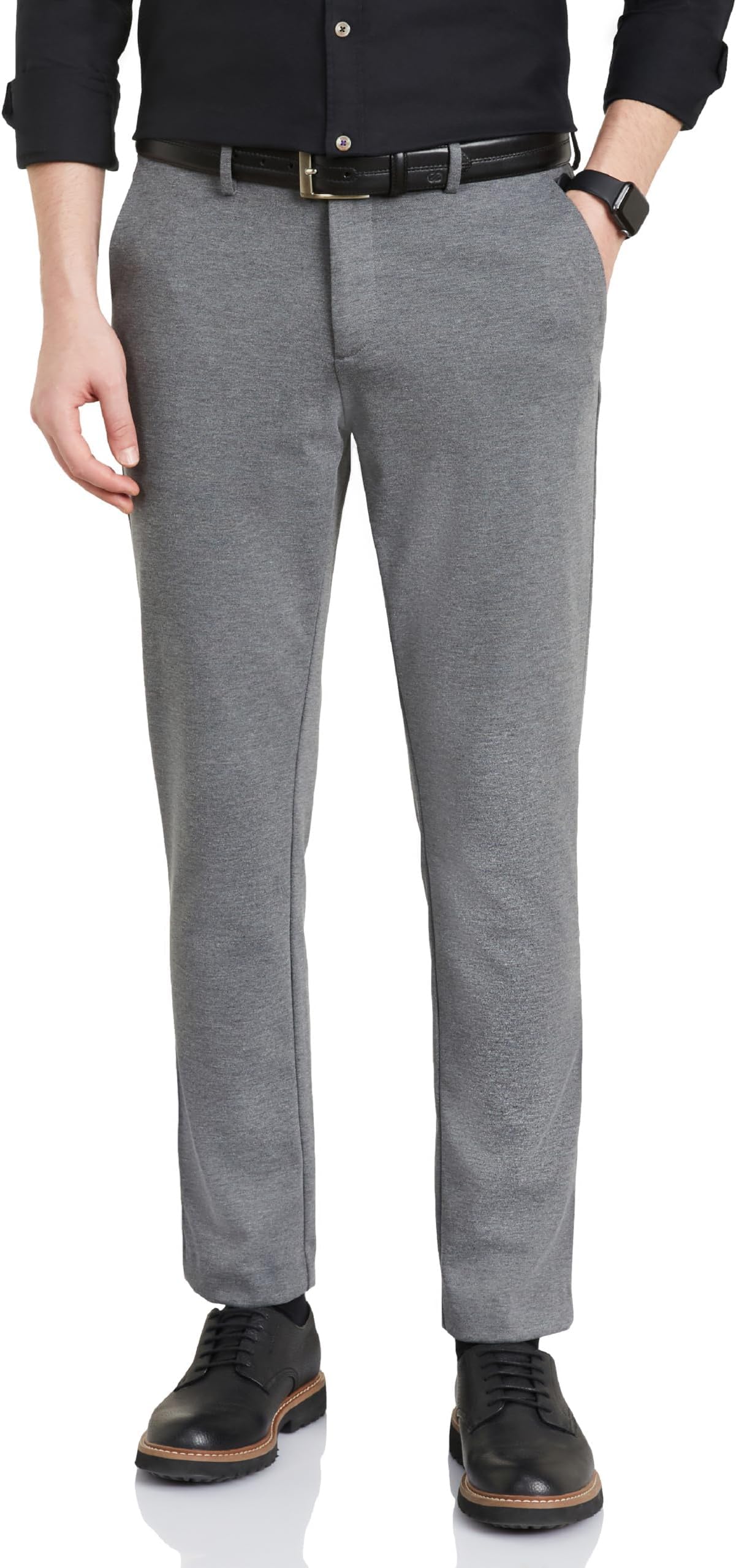 Men's Slim Fit Stretch Knit Pants - Smart Casual | Flexi Waist