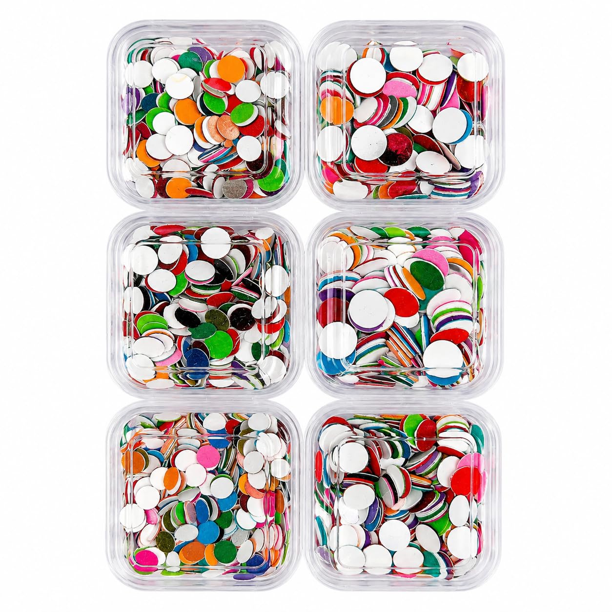 Kumkum Bindi for Women | Round Sticker Bindis | Velvet Bindi | Chandan Tilak | Tikli | Bottu | Pottu | Multi Size 6 Dibbi Box | 5mm 6mm 7mm 8mm 9mm 10mm Round Self Adhesive Set for Women | Daily Wear Festival Wedding-image-1
