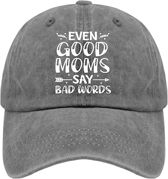 Cap Even Good Moms Say Bad Words Baseball Cap for Women Graphic Caps Adjustable