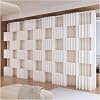 Paper Temporary Wall - Retractable Portable Accordion Wall Divider, Modern Decorative Folding Room Divider Screens Possible, Room Partitions and Dividers Freestanding for Office