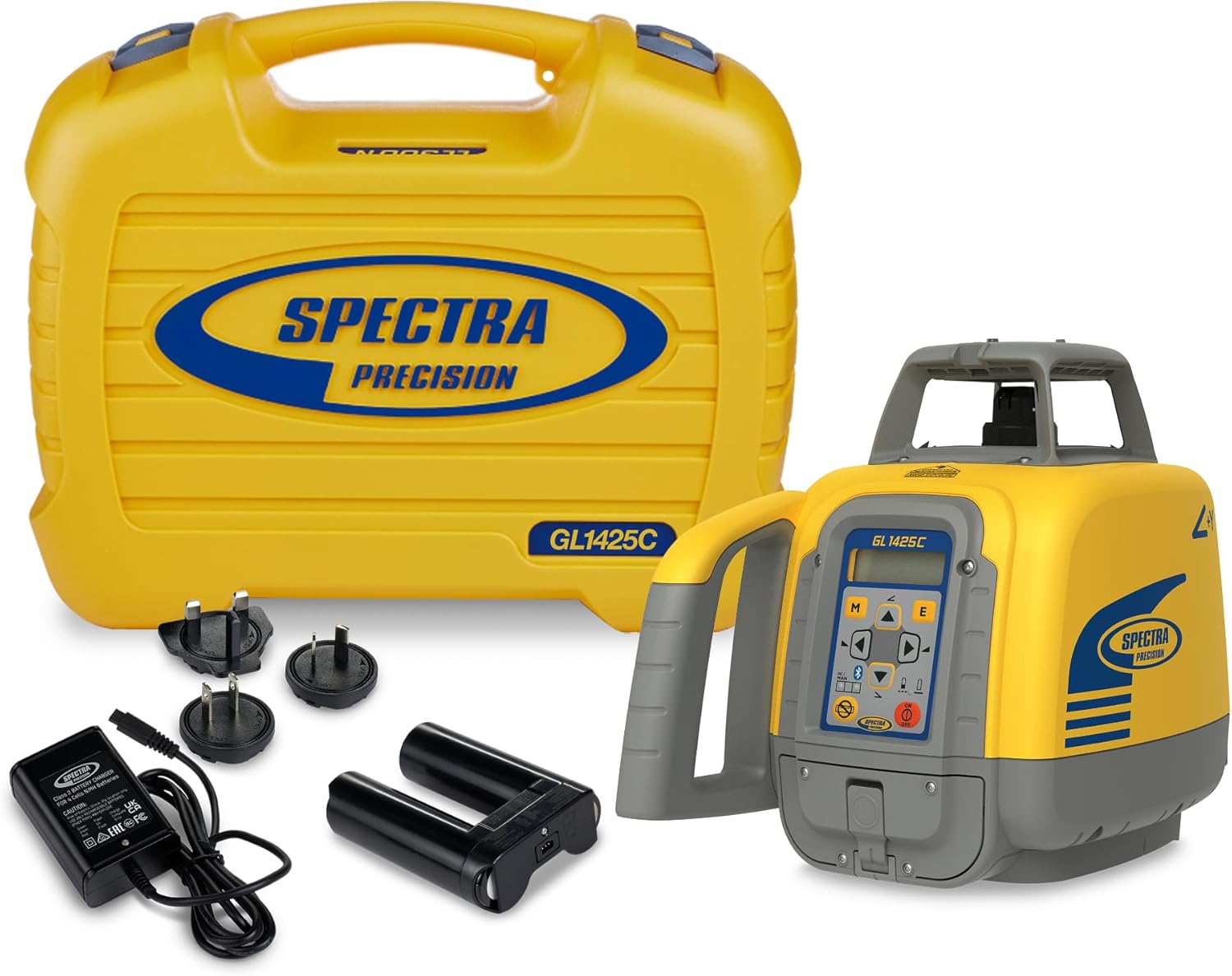 Spectra Precision GL1425C Dual Grade Laser Kit With B10 NiMH Battery Pack CH10 Charger & Carry Case Professional Construction Grade Precision Tool