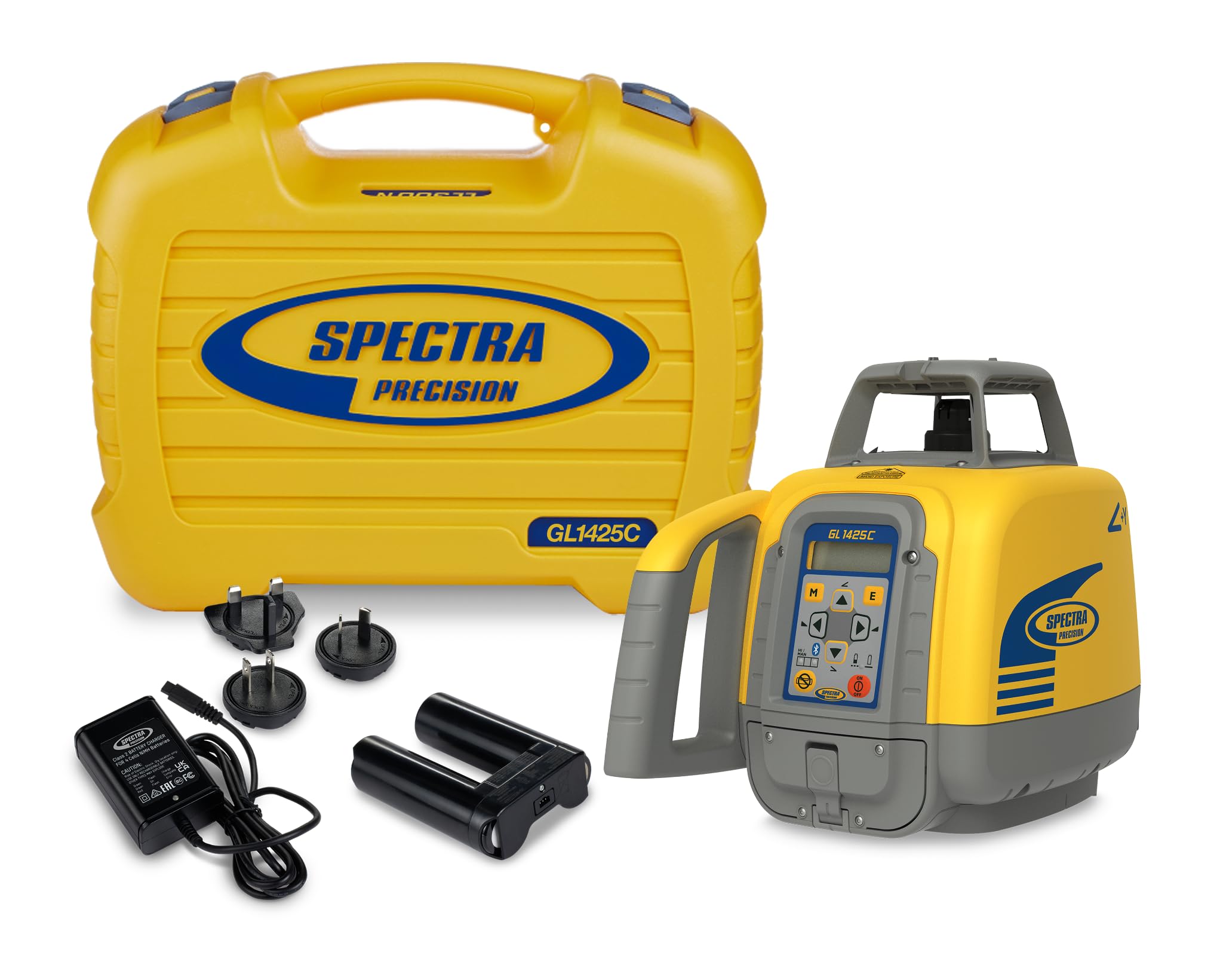 Spectra Precision GL1425C Dual Grade Laser Kit With B10 NiMH Battery Pack CH10 Charger & Carry Case Professional Construction Grade Precision Tool