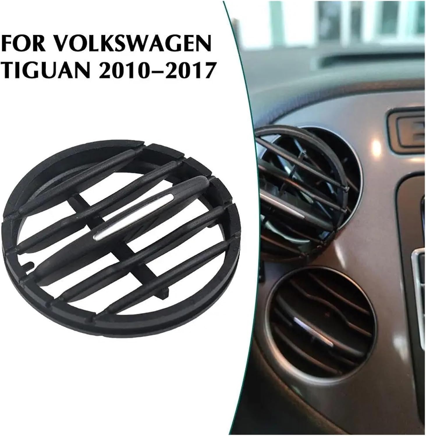 Air Vent Cover | Compatible With Volkswagen Tiguan 2010-2017 Car Interior Air Conditioning Vents Grille Car Conditioning Folding Accessories(Rear (1pcs))