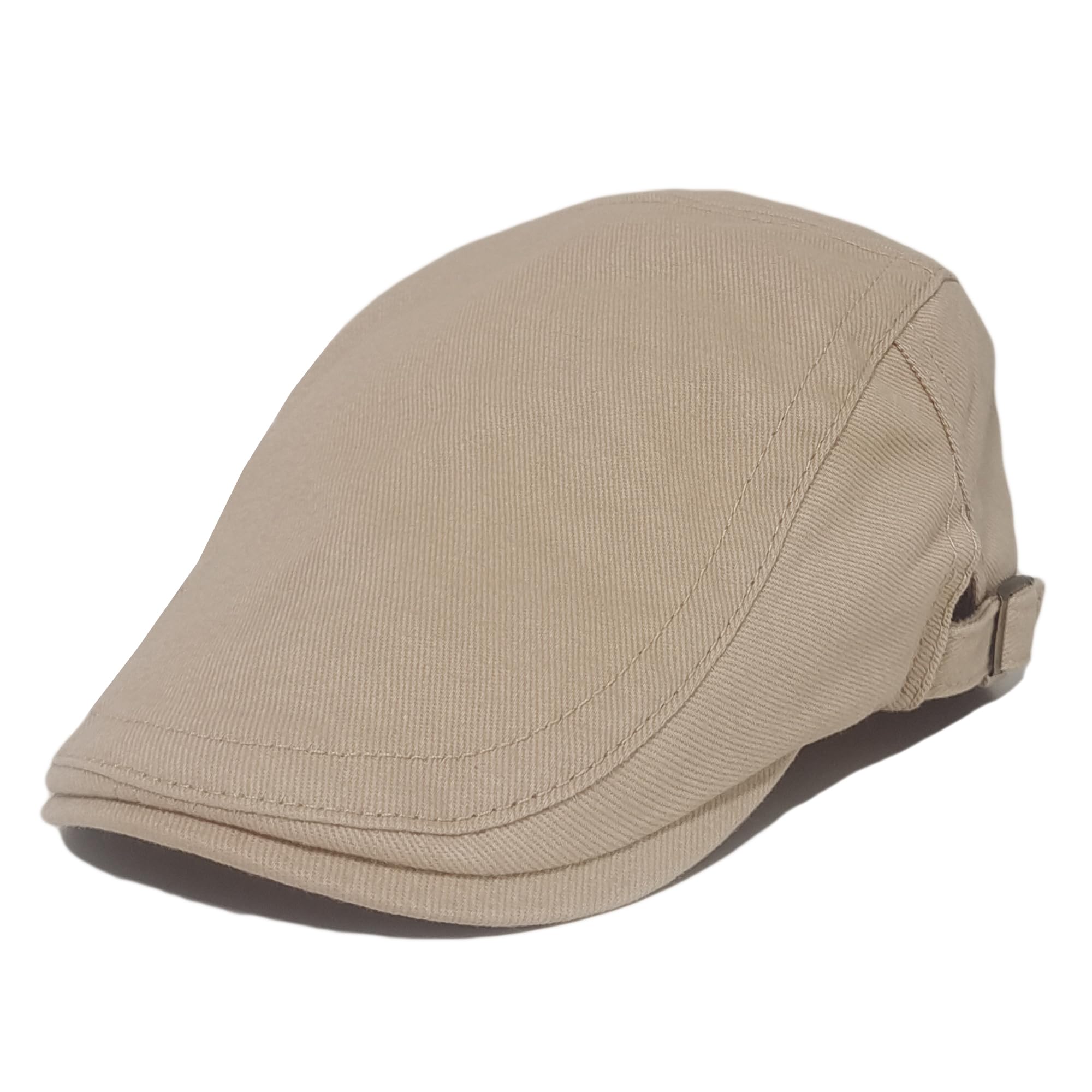 Cotton Newsboy Hats Flat Cap for Men Adjustable Ivy Irish Gatsby Driving Hunting Cabbie Hat