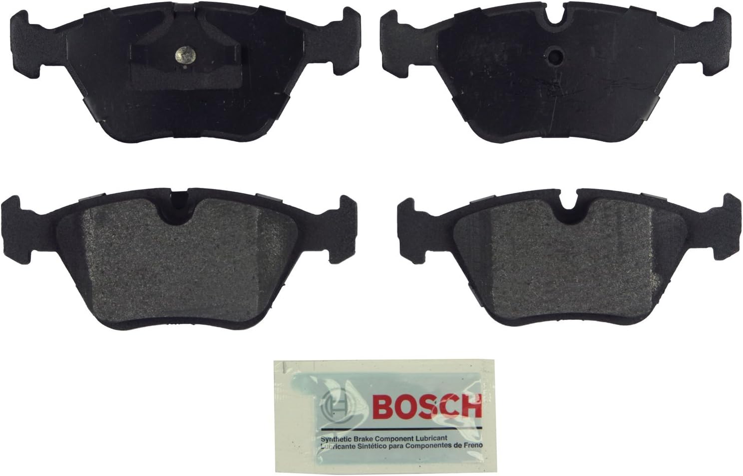 BOSCH BE394A Blue Semi-Metallic Disc Brake Pad Set - Compatible With Select BMW 525i, 525iT, 530i, 535i, 540i, 735i, 735iL, 740i, 740iL, 750iL, L7, M3, M5, Z3; FRONT