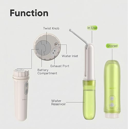 Vista 7 de Pulverizador eléctrico portátil para bidé, bidé de viaje de mano con 2 modos de presión, impermeable, plegable, de tamaño de bolsillo e inalámbrico