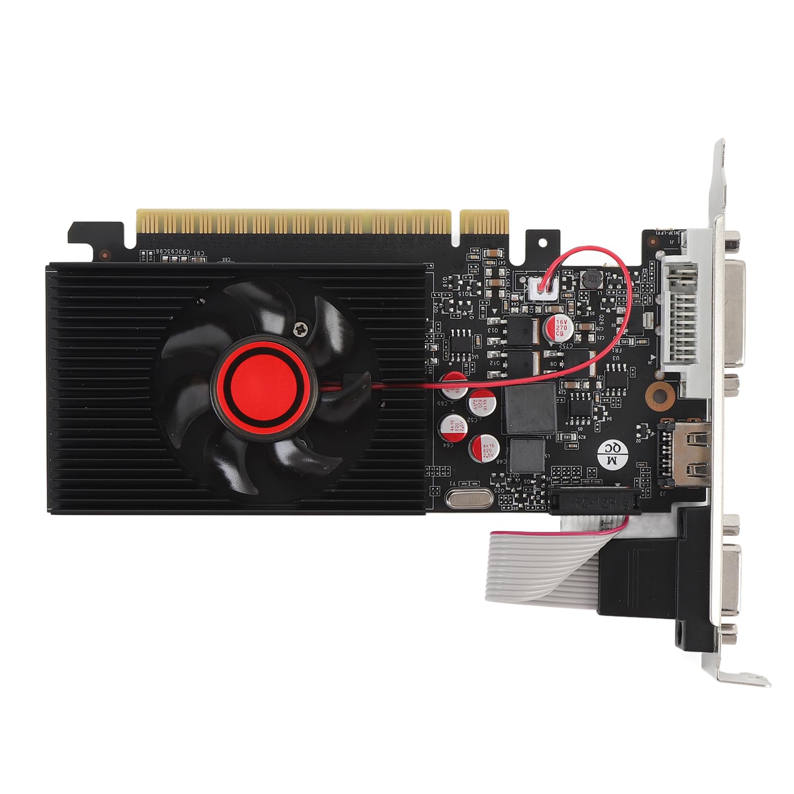 GT730 4 GB DDR3 Karta Graficzna, 128-bitowy Procesor Graficzny z Dual Displayport, Porty DVI VGA HDMI, częstotliwość Podstawowa 650 MHz do Gier i Codzienne Przetwarzanie