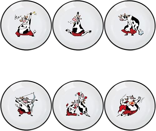 Miniatura 8 de Platos de cerámica para salsas de animales de dibujos animados súper lindos, platos para condimentos, cuencos de alimentación de pájaros y gatos,