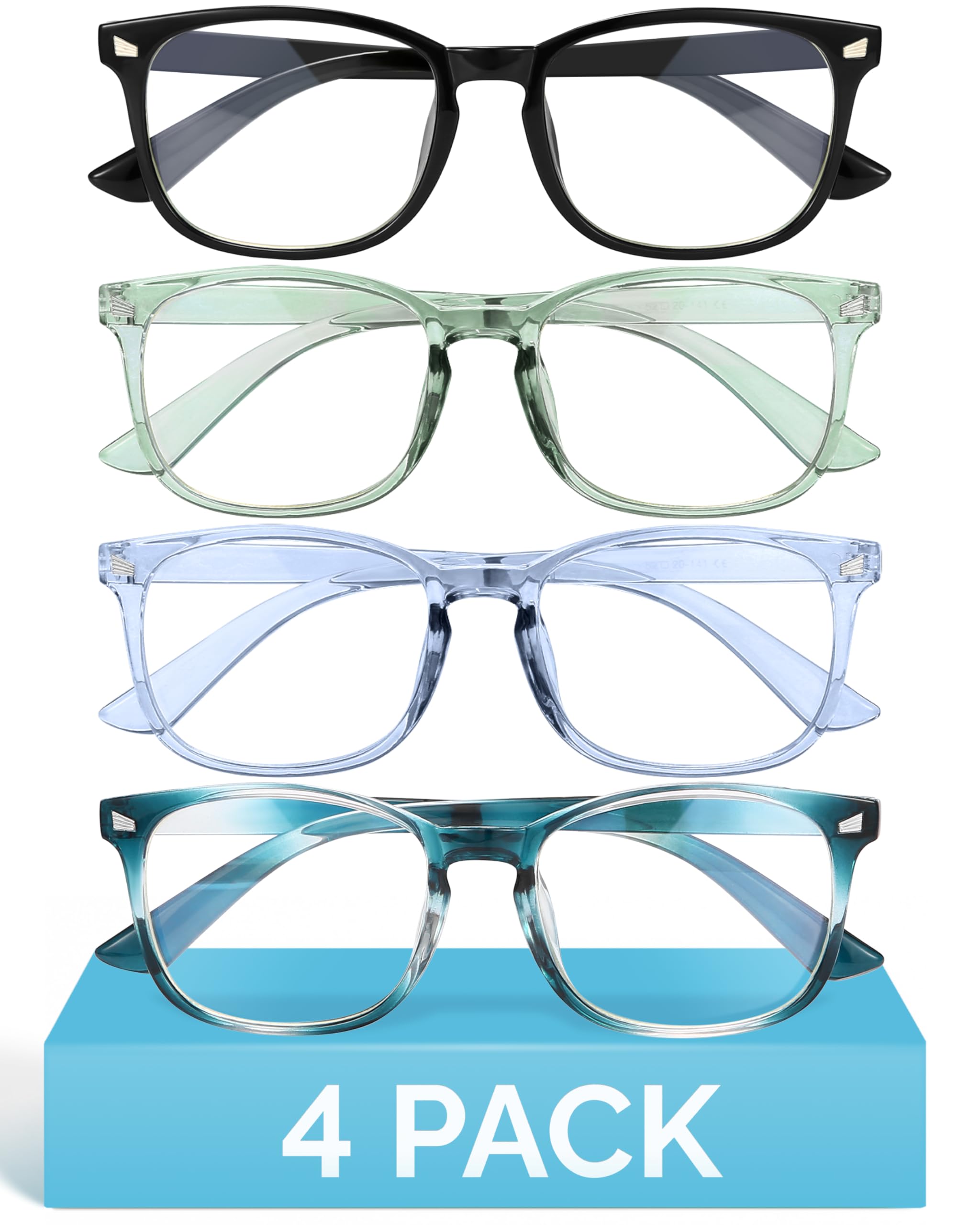 MIGSIR Lunettes de blocage de la lumière bleue pour ordinateur de jeu, anti-fatigue oculaire, réflexion UV, pour homme et femme