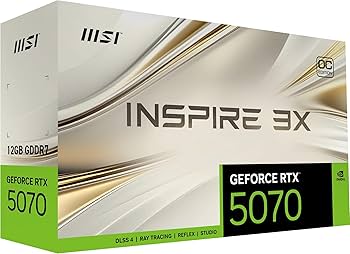 MSI GeForce RTX 5070 12G Inspire 3X OC : Amazon.ca: Electronics