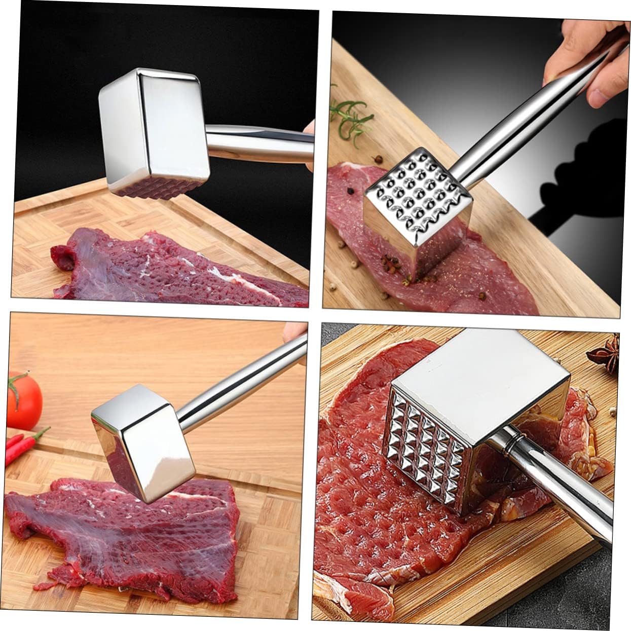 Meat Tenderizer Hammer Beef Mallet Meat Beater Steak Tenderizer Tool Rolling Hammer
