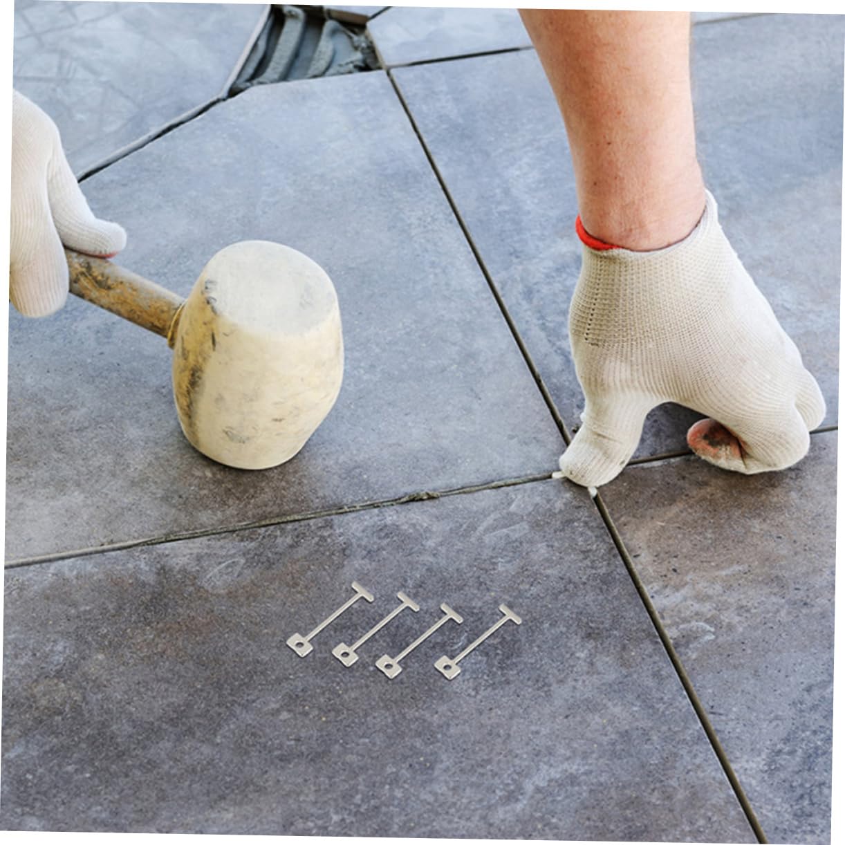 jojofuny 800pièces Entretoises De Carrelage Acier Aiguilles De Nivellement Réutilisables Pour Sols Et Murs