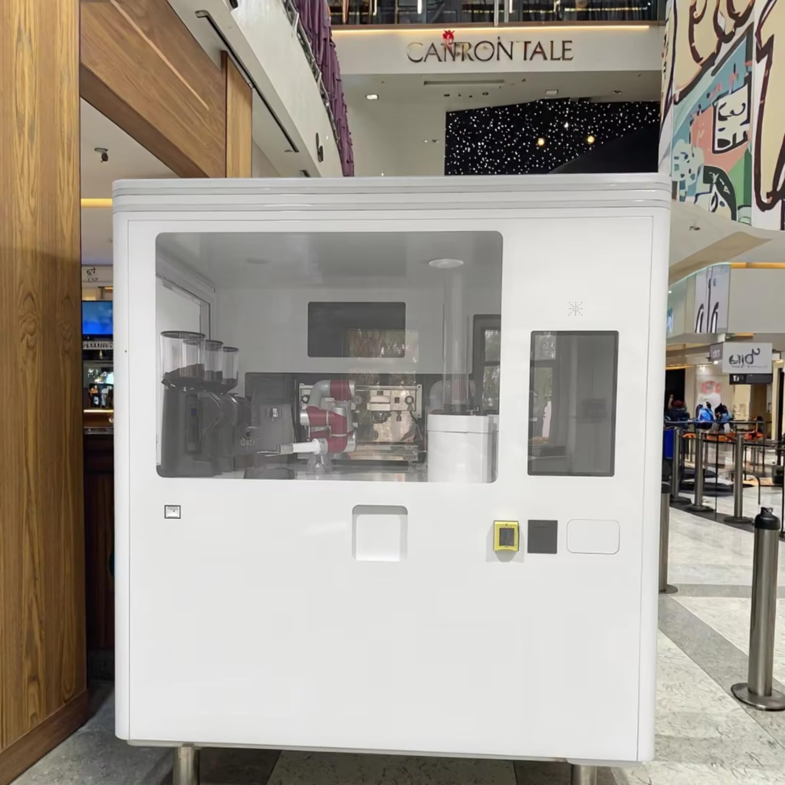 Freshly Ground Coffee Robot Premium Robotic Barista Coffee Maker With Custom Brew Settings Smart Payment Integration Fast Brewing