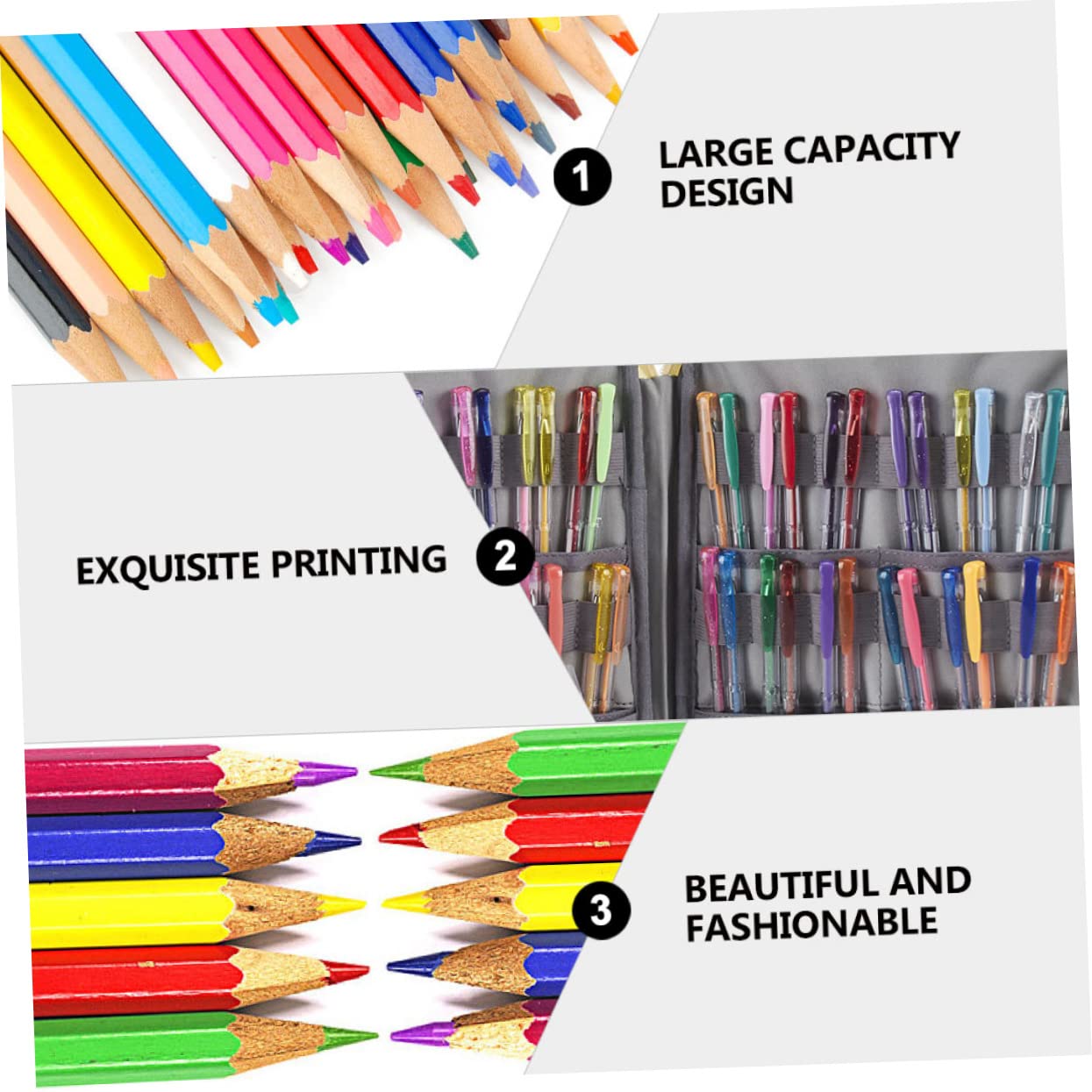 SHINEOFI Estuche para Lápices De Dibujo Bolsa De Papelería De Alta Capacidad Estuche para Papelería Soporte para Bolsa para Guardar Bolígrafos para Escolar y Artístico