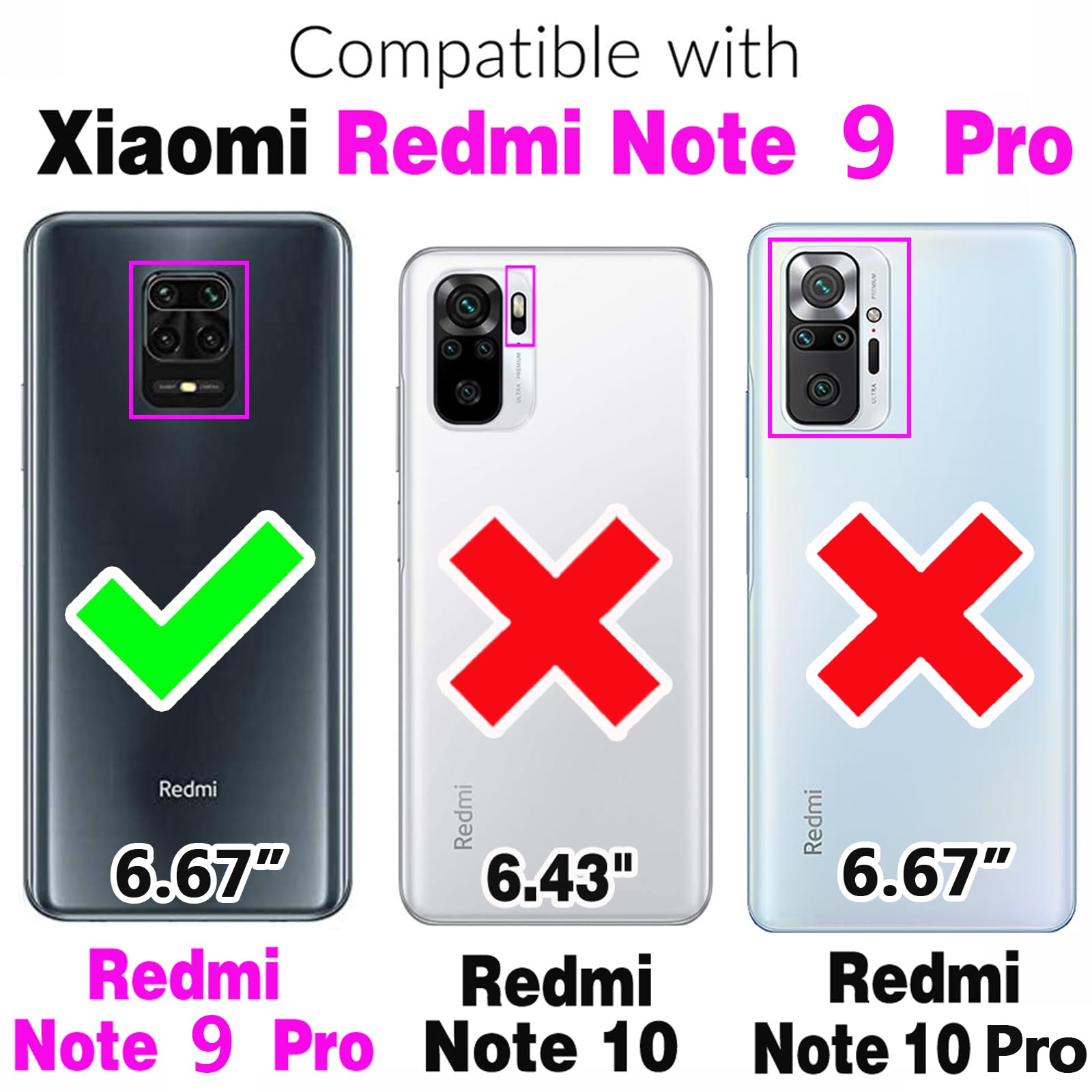 Asuwish Custodia Per Xiaomi Redmi Note 9 Pro/9S/Pro Max/Poco M2 Pro - Morbida TPU Con Pellicola Protettiva Inclusa, Ricarica Wireless, Nero