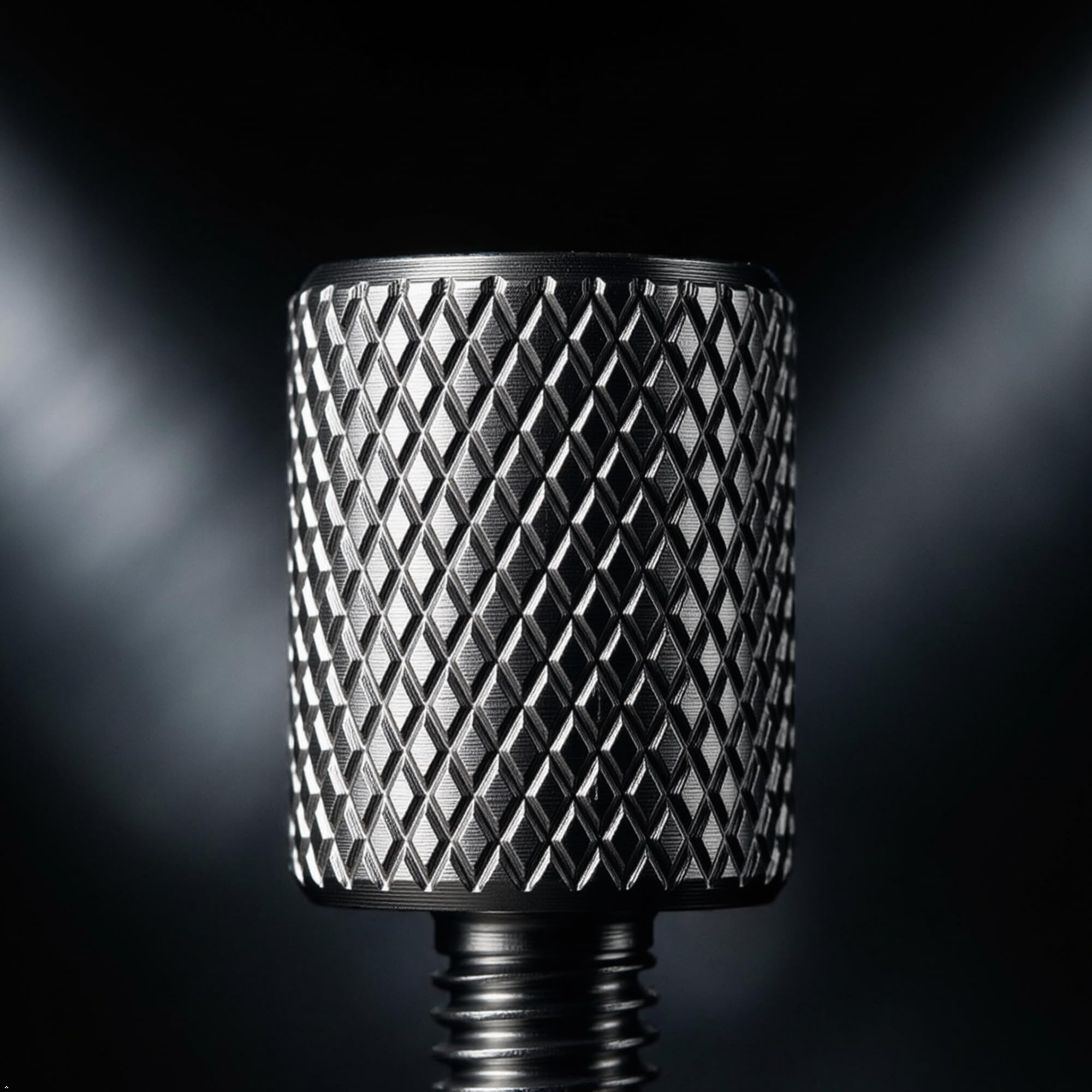 PrecisionGeek - Śruby Radełkowane M4 x 13 mm Stal Nierdzewna z Gniazdem Imbusowym (zestaw 4 szt.)