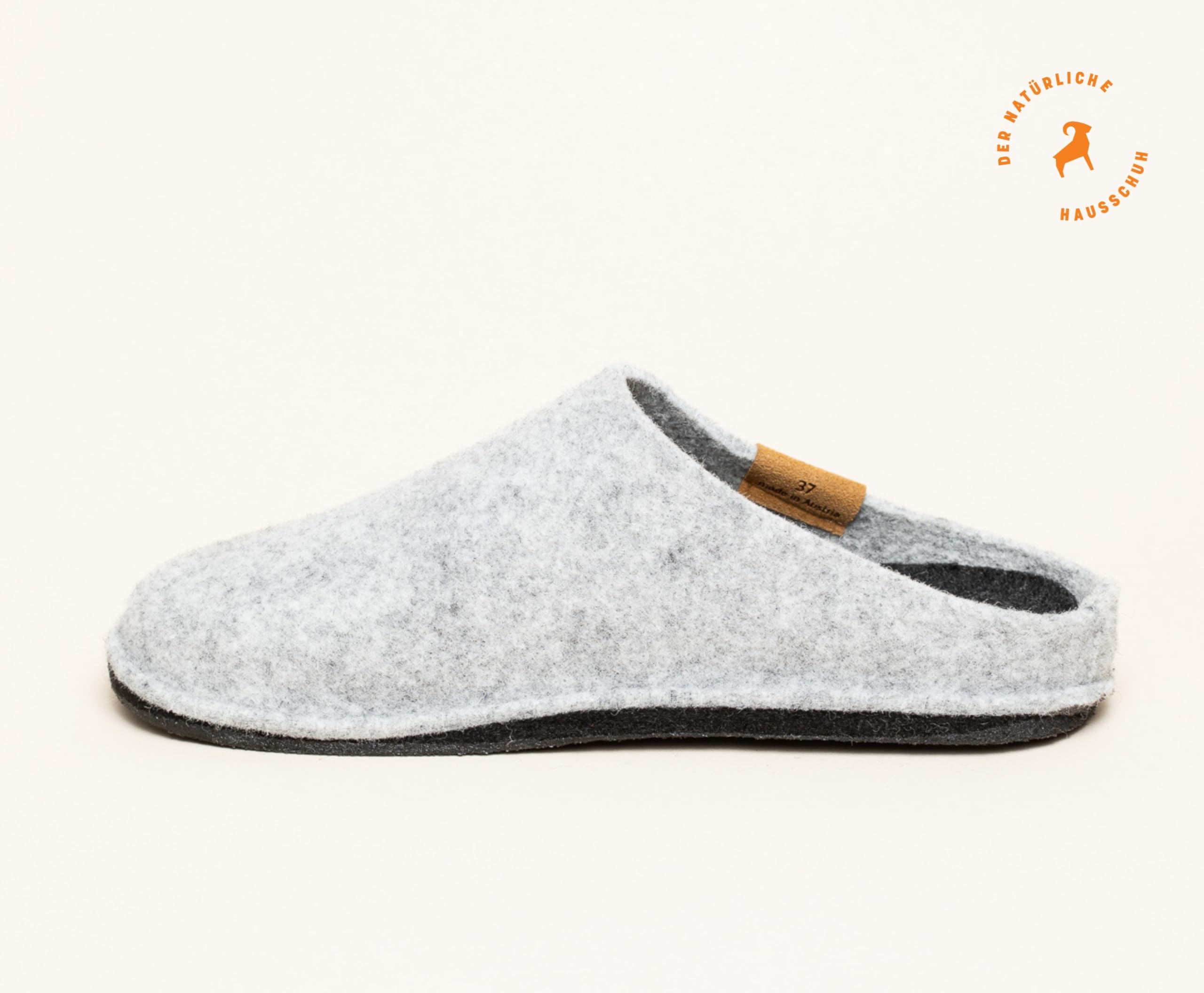 Gottstein Classic CO Pantuflas de fieltro de lana para hombre y mujer – con plantilla anatómica – Fieltro sin costuras para mayor comodidad – Fabricado en el Tirol