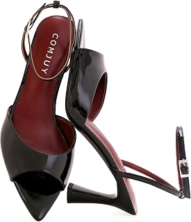 High Heels for Women Peep Pointed Toe Kitten Heeled Sandals