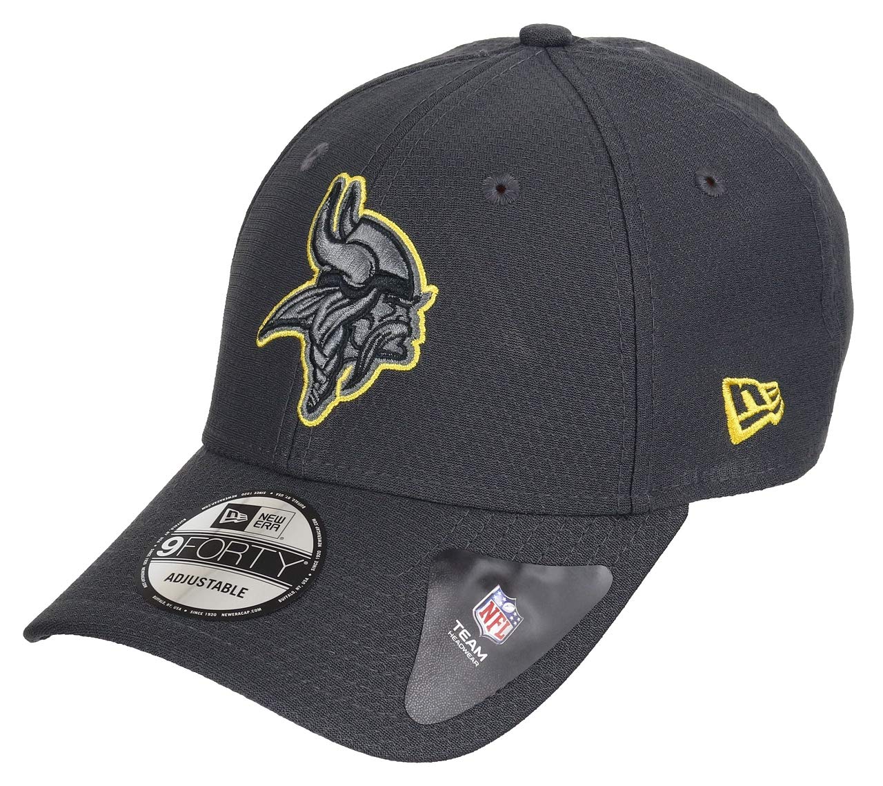 New Era Minnesota Vikings 9forty Adjustable Cap NFL Hex Era Graphite - One-Size