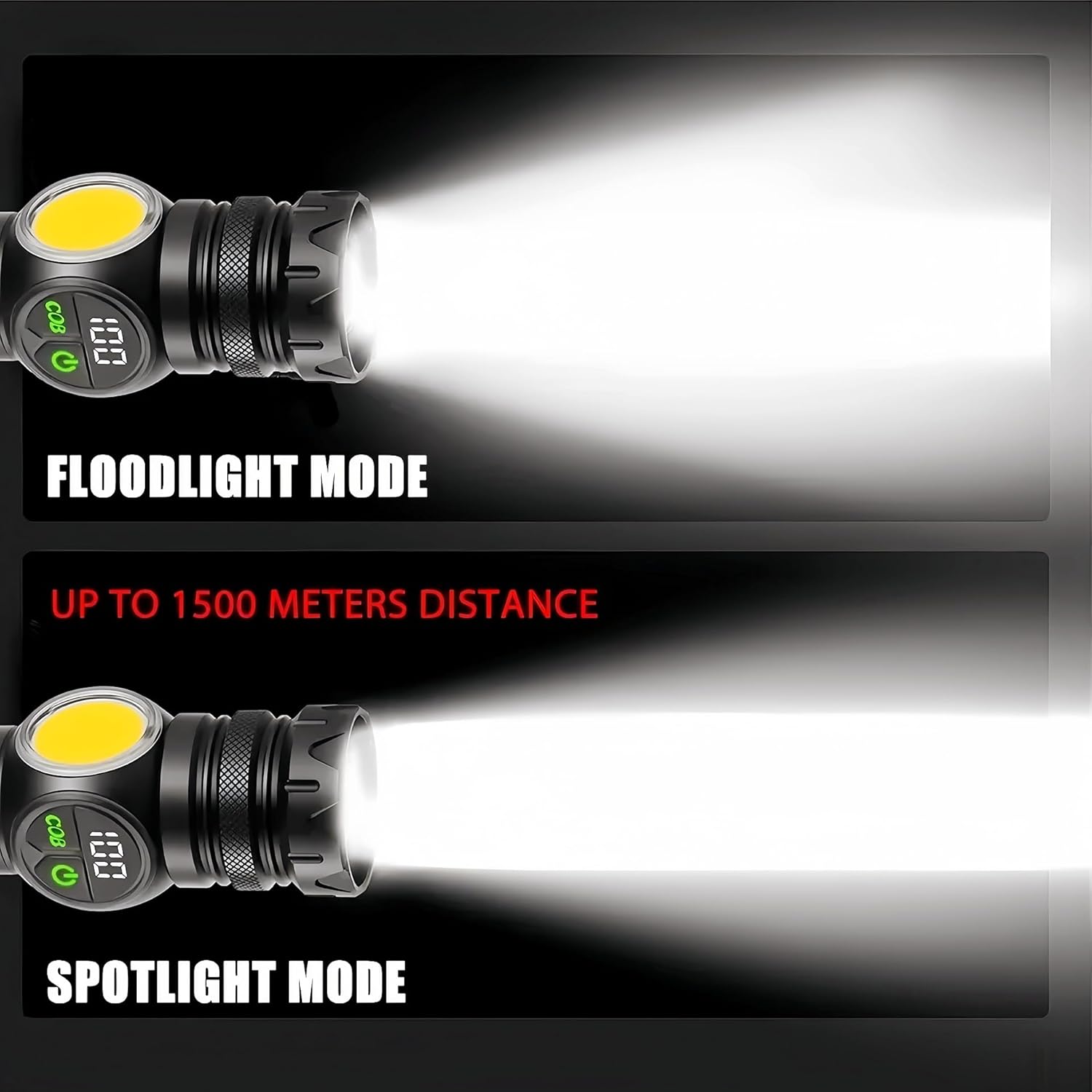 Fay Bless Super Bright Flashlight Long Range Zoom Magnet Tail Magnetic LED for Outdoor Camping Lighting Aluminum Alloy Lanterna (Modern)