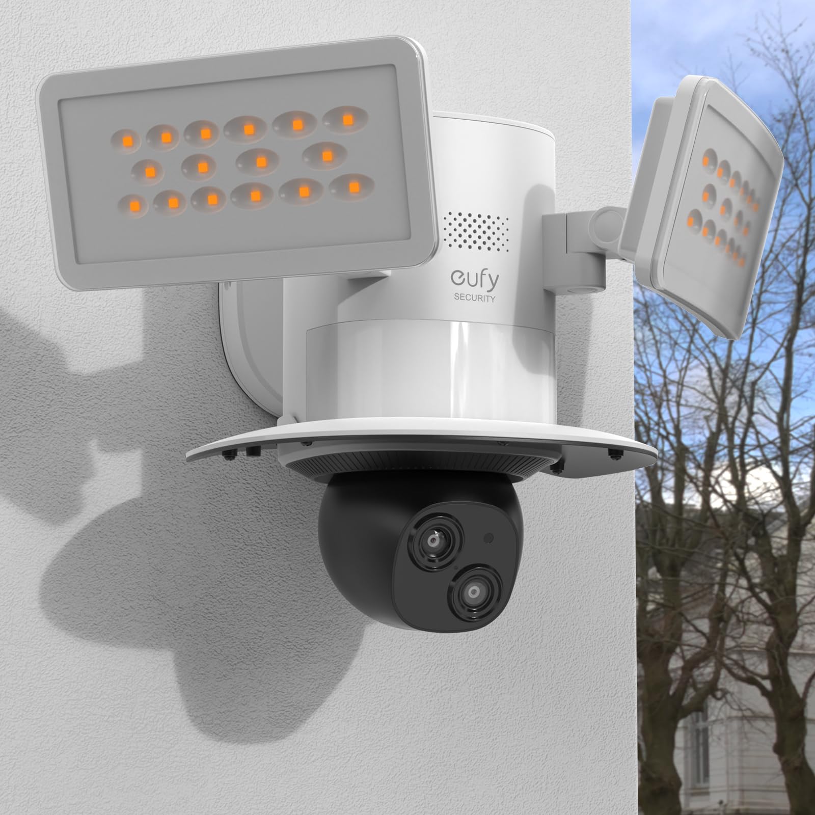 Osłona przeciwdeszczowa do eufy Security Floodlight Camera E340, osłona przeciwsłoneczna, akcesoria do kamery E340, chroni Twój Floodlight CameraE340 przed deszczem, promieniowaniem UV, kurzem