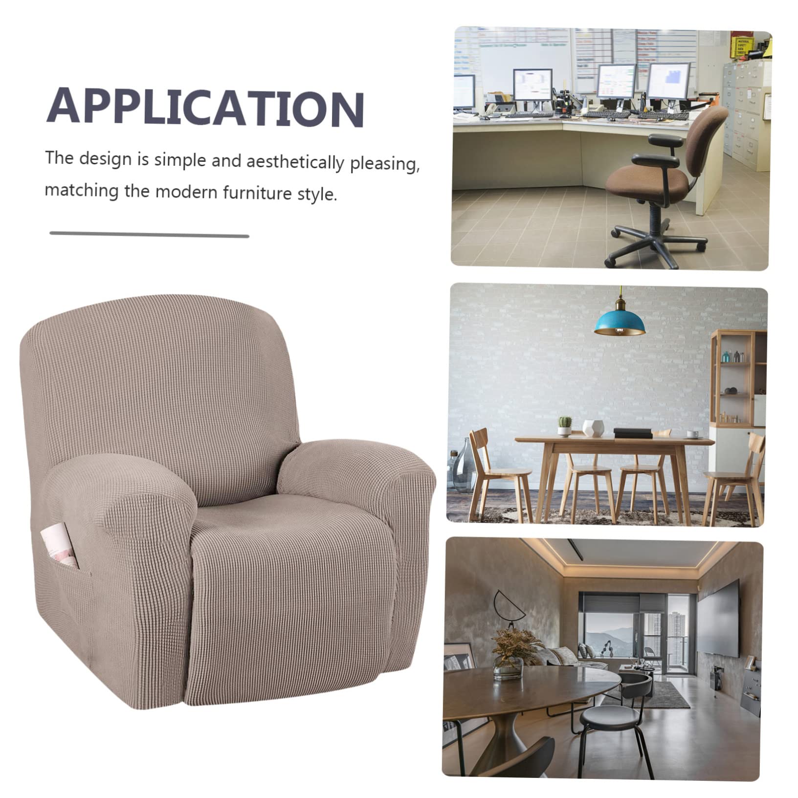 Cabilock Recliner Sofa Cover Velvet Slipcover for Couch Stylish and Comfortable Protect Your Furniture from Scratches