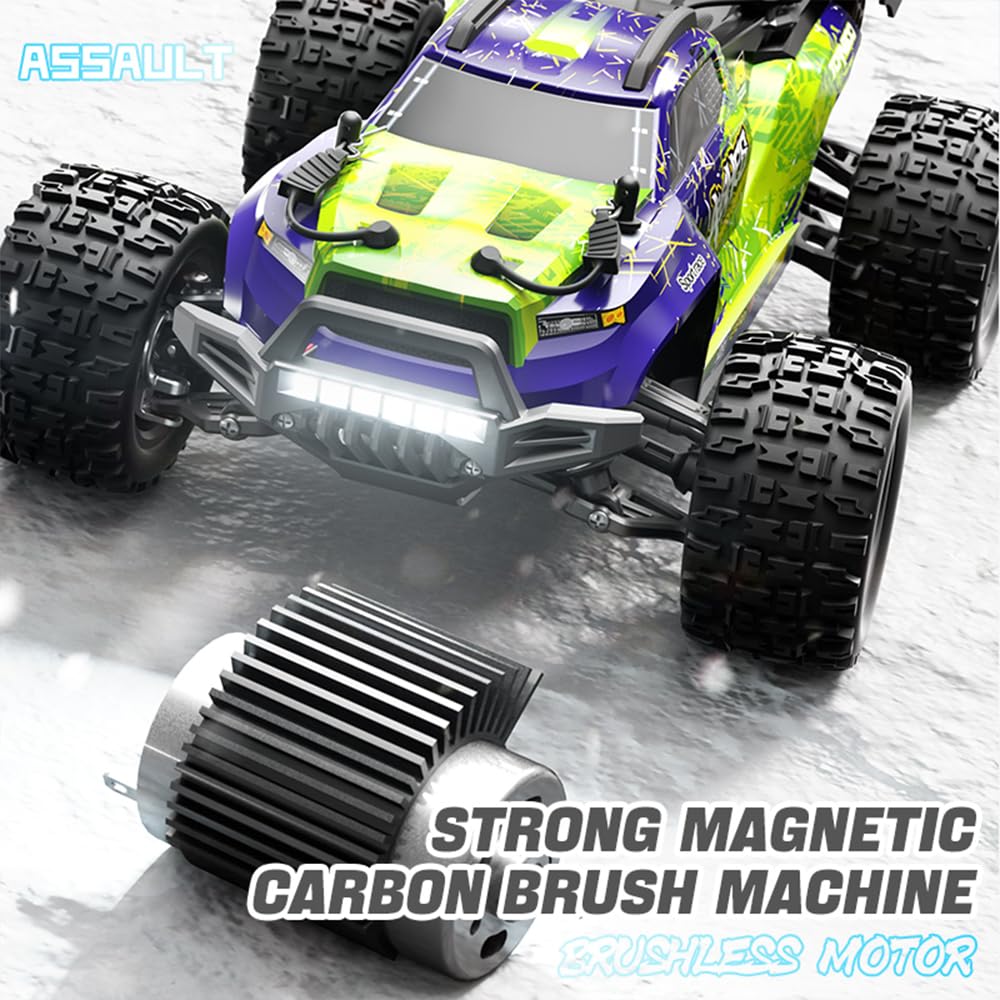 1/18 zdalnie sterowany samochód 40 km/h, RC wysoka prędkość Offroad Drift, silnik ze szczotką węglową 2,4 G, 4WD Off Road Race Buggy, 3 baterie