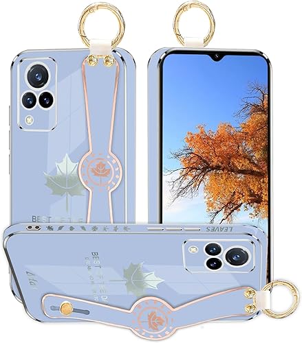 Miniatura 8 de Funda de teléfono para Vivo V21 5G, funda estética de silicona a prueba de golpes para mujer, funda protectora Vivo V21, funda delgada con anillo
