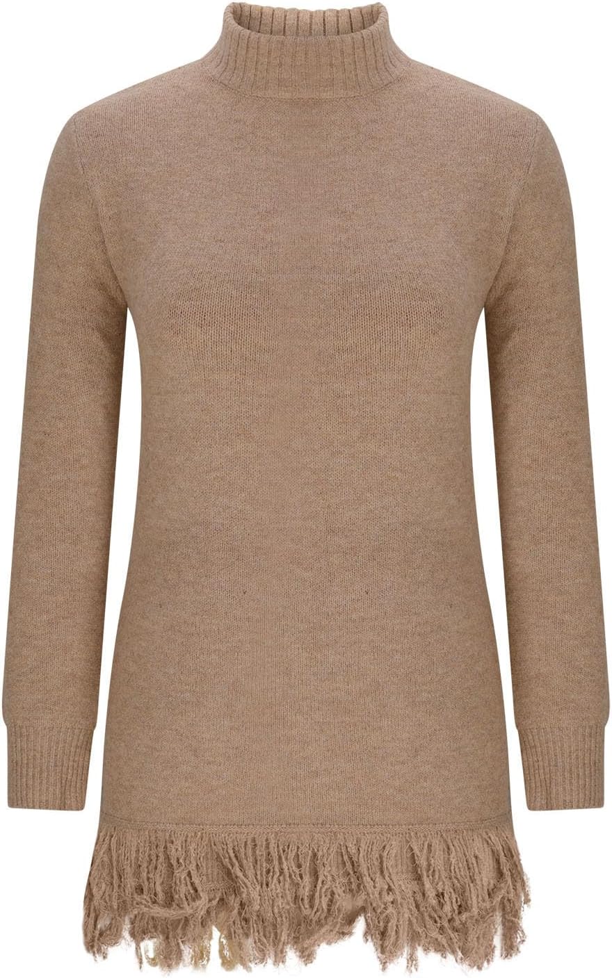 Womens Turtleneck Sweaters Long Sleeve Mock Neck Pullover Sweater Casual Knit Tunic Tops Fall Winter Outfits Clothes