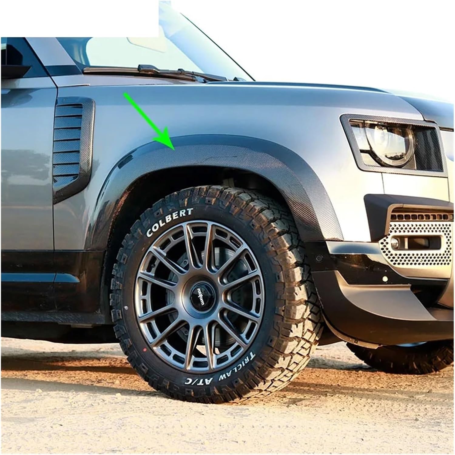 Mudguards Car Fender Flare Wheel Arch Protector Car Mud Flaps Mudflaps Splash Guards Mud Flap Compatible with Land Rover Defender 2020up