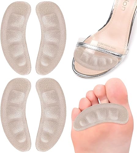 Cojines de bola de pie para tacones altos, almohadillas antideslizantes y cómodas para el antepié, almohadillas metatarsianas para aliviar el dolor