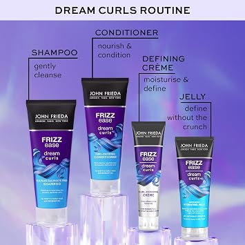 John Frieda Frizz Ease Dream Curls Belirgin Bukleler için Nemlendirici Jel 200 ml | Gelişmiş Nemlendirici Jöle